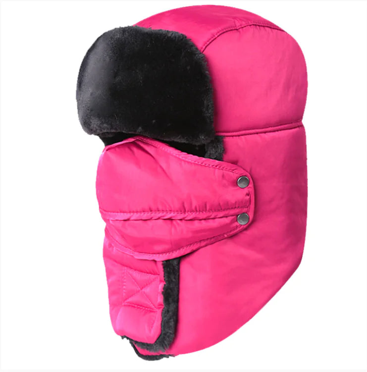 Bonnet Homme Anti-Froid | Masque Détachable + Doublure Chaude