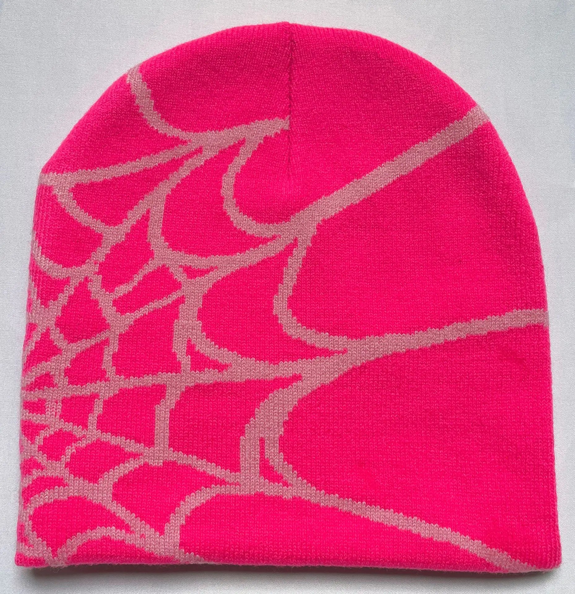Bonnet Graphique Araignée – Mode Hiver