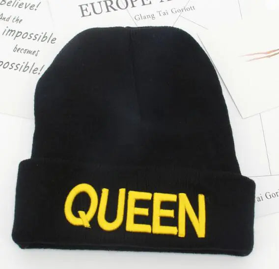 Bonnet couple King/Queen //Warm Knit Beanie Hat