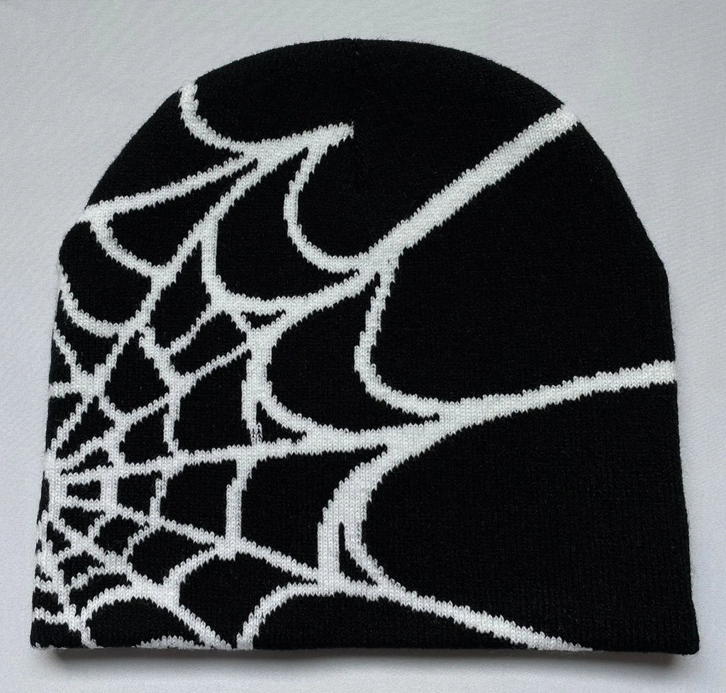 Bonnet Graphique Araignée – Mode Hiver