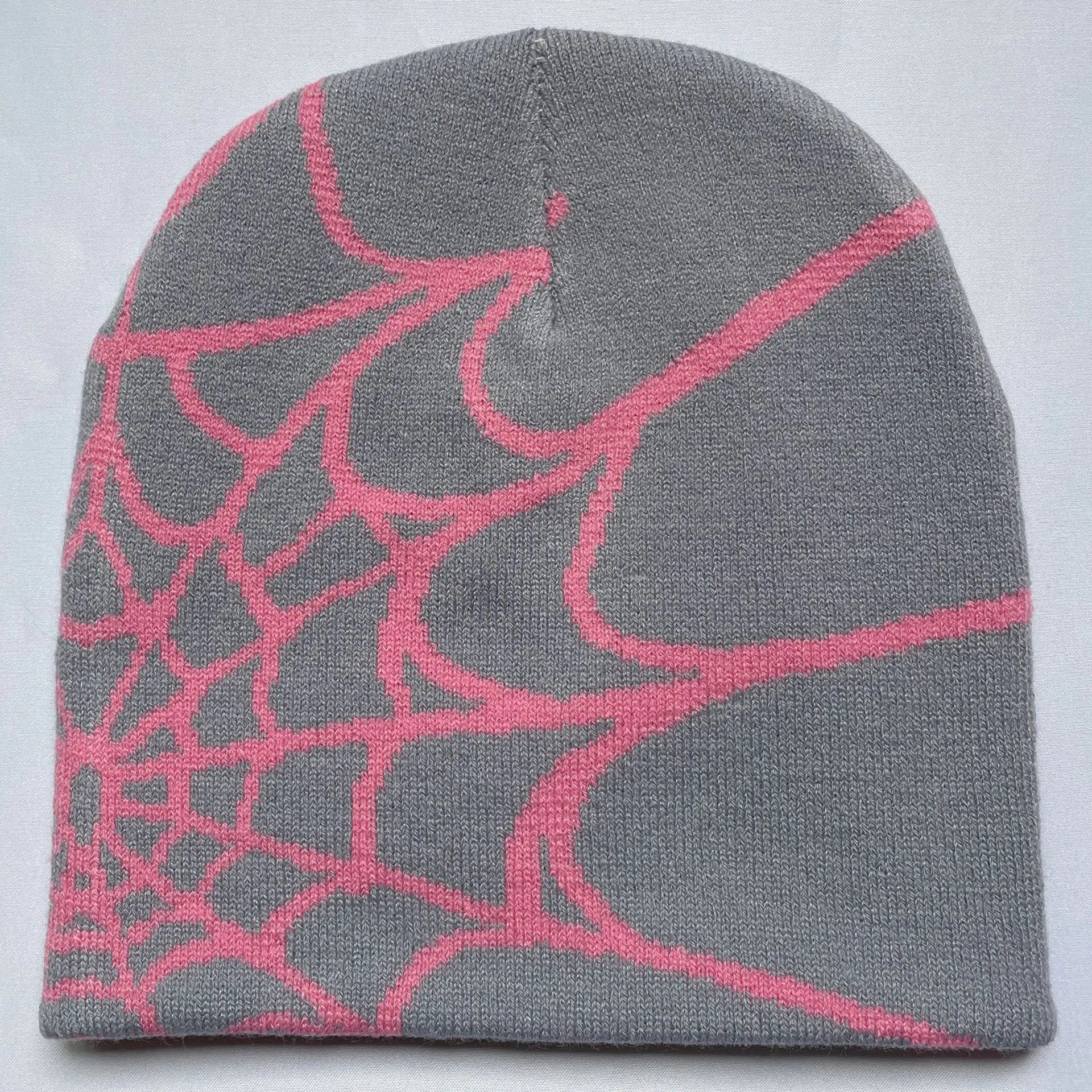 Bonnet Graphique Araignée – Mode Hiver