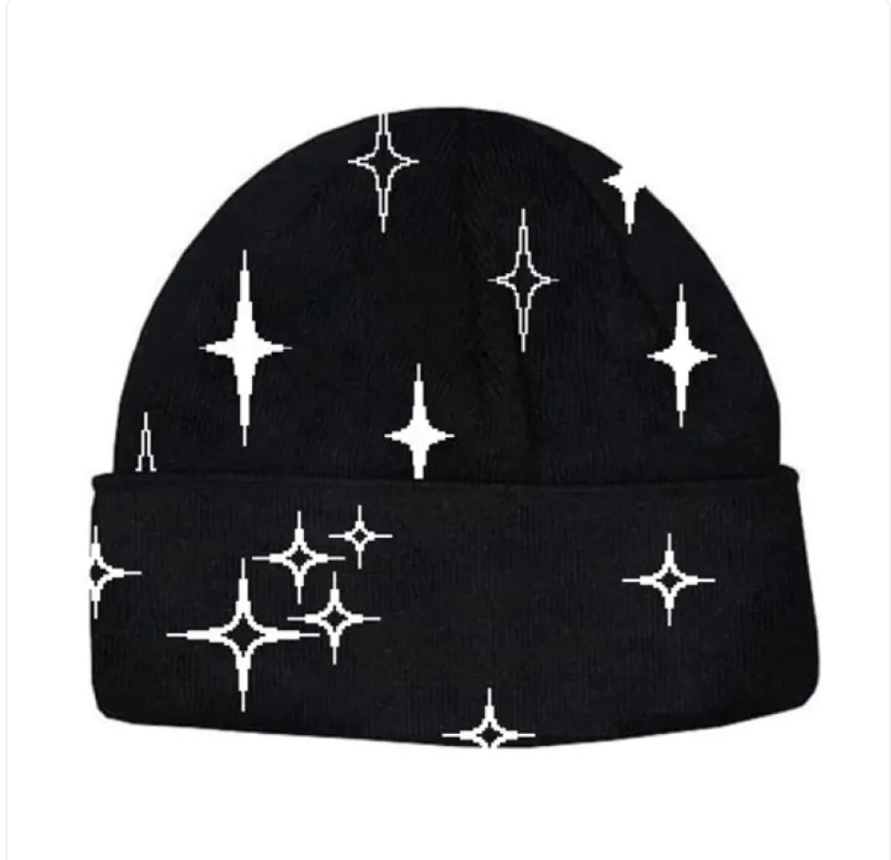 Bonnet mixte motifs de style en toile d’araignée