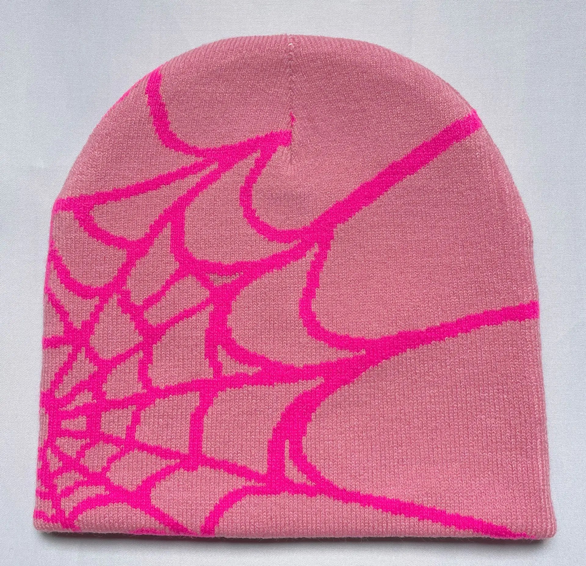 Bonnet Graphique Araignée – Mode Hiver