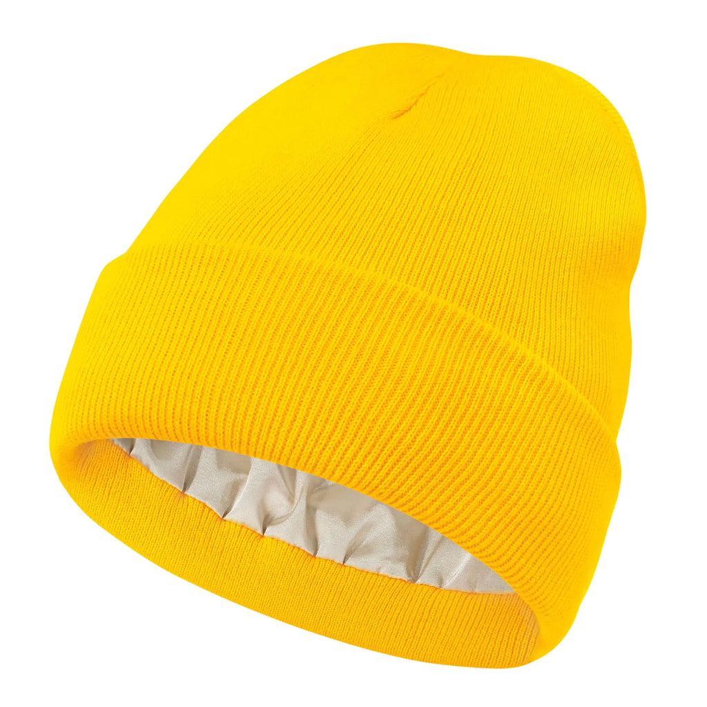Bonnet Jaune Polaire – Confort & Style Y2K