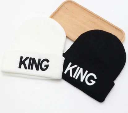 Bonnet couple King/Queen //Warm Knit Beanie Hat